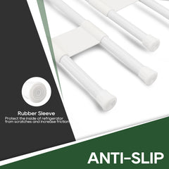 RVGUARD four plastic baffles lined up to stop small items from falling and add stability