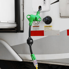 RVGUARD closeup of reset button for quick overload recovery