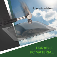 RVGUARD skylight installed in RV roof showing improved interior light and ventilation benefit