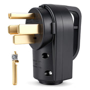 Rvhouse front view plug showing secure fit and durable housing