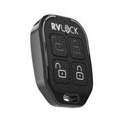 RVLock front view of 4-button remote showing buttons and compact design for quick access