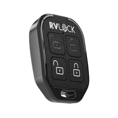 RVLock front view of 4-button remote showing buttons and compact design for quick access