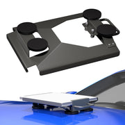 RVMARINEPAT mount front view showing secure Starlink Mini placement and robust design