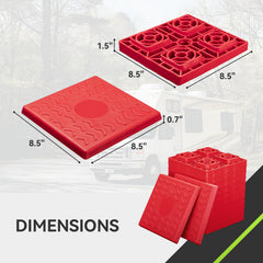 RVMATE close-up of interlocking pattern demonstrating secure stack stability