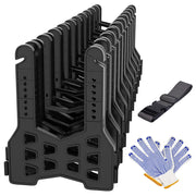 RVMATE front view of 20ft sewer hose support showing compact storage and portability