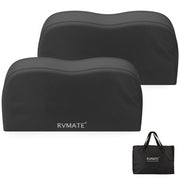 RVMATE front view of two packaged covers showing protection benefits