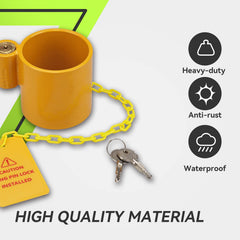 RVMATE installed on king pin demonstrating secure coupling prevention