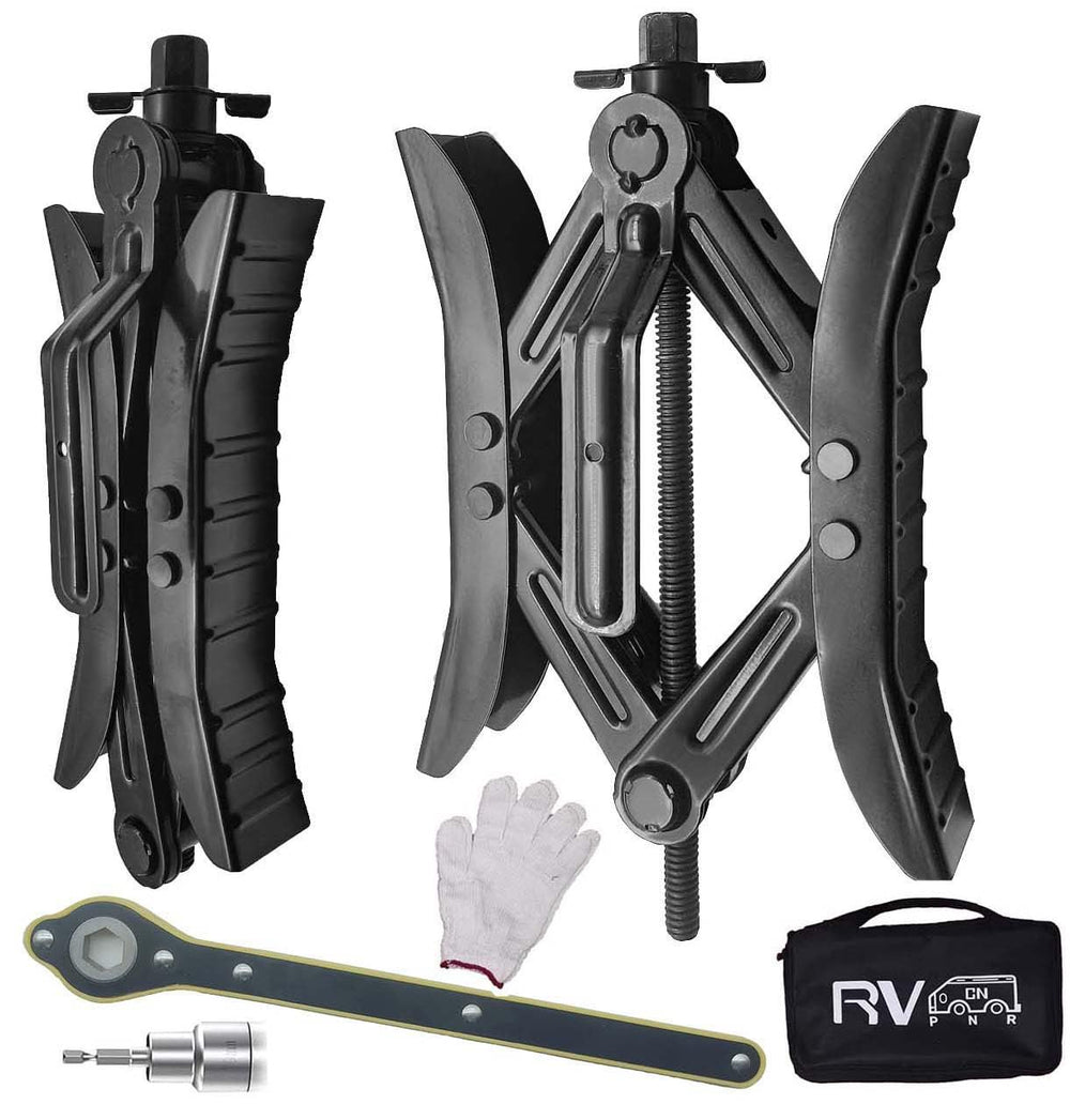 RVPNR front view of wheel chocks showing durable build and easy placement