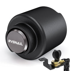 RVSNAIL front view locked on coupler showing secure anti-theft protection