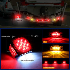 RVZONE 9‑LED brake light bar installed for centralized brake visibility