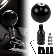 RYANSTAR black 8 ball shift knob front view showing glossy finish and clear 8 marking