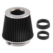 RYANSTAR RACING front view showing cone filter and clamp benefit clear fit