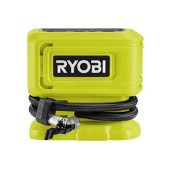 RYOBI RPI18 hose and three tips displayed for versatile inflation tasks