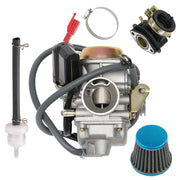 RYTIME PD24J front overview showing compact carburetor body and ports for easy replacement