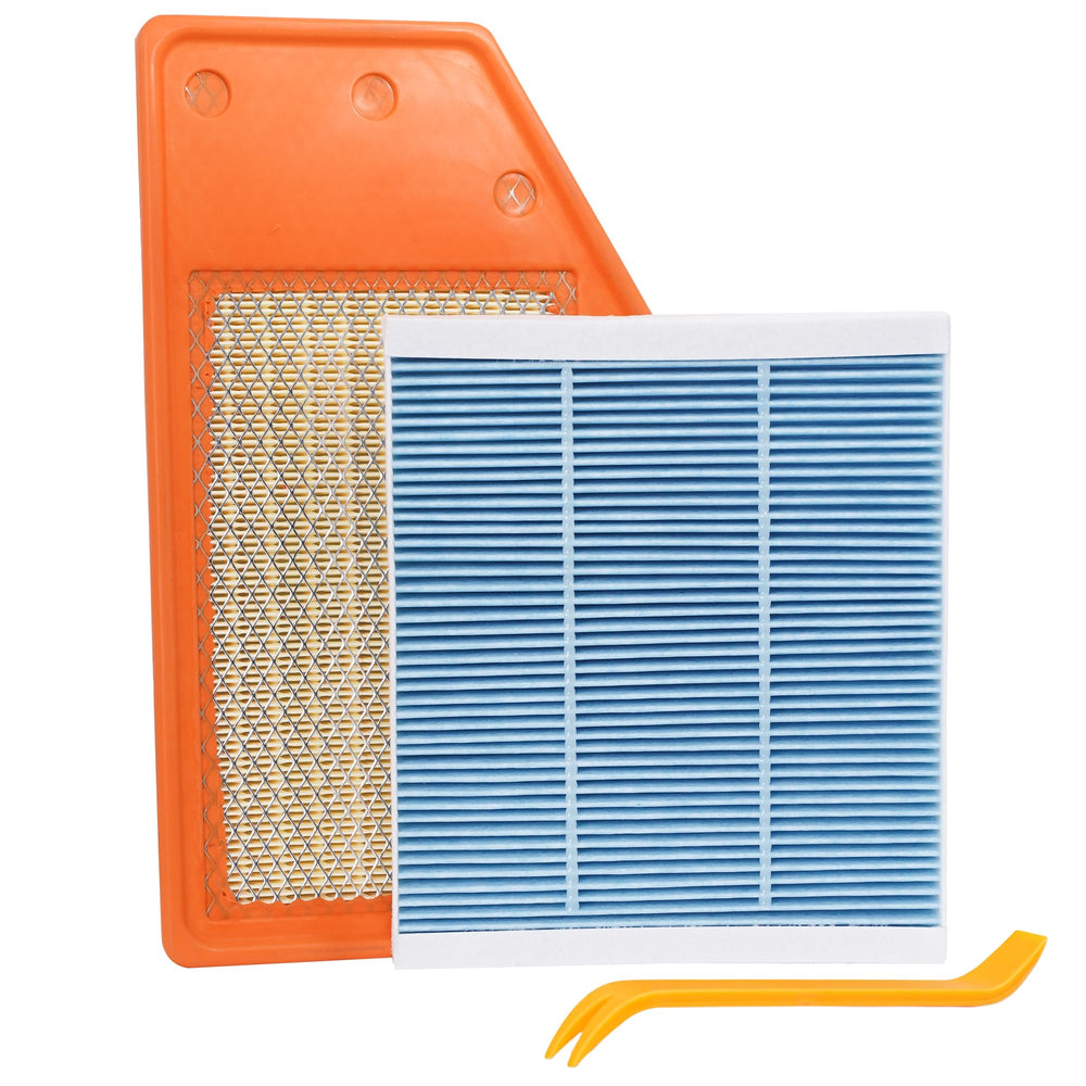 ryvclim engine and cabin filter combo packaging for Chevy Malibu, clear labeling for fitment