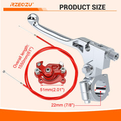 RZEOZU 50-inch throttle cable end fittings displayed for secure connection benefit