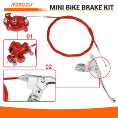 RZEOZU 61-inch brake cable laid out for length clarity and easier routing benefit