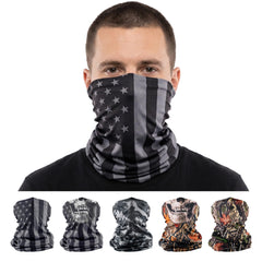S A front packaging showing five Hunting Camo gaiters for easy selection and protection