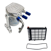 S&S Diesel Motorsport engine filter housing front view showing durable billet aluminum and improved leak protection