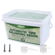 Safetect front packaging showing 288 oz beads and accessories for easy balancing