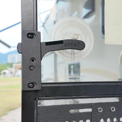 Safoner black screws and washers closeup providing corrosion resistance and neat finish