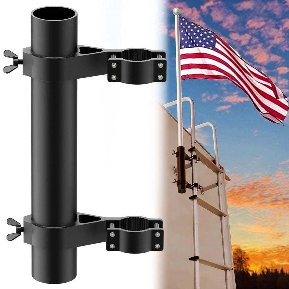 Safoner front view of aluminum holder showing durable design and easy mounting