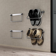 Safoner front-mounted rack showing neat shoe storage and tidy space