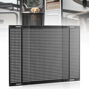 Safoner front view installed on RV screen door showing secure protection