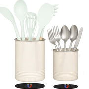 Safoner front view magnetic utensil holder showing compact storage benefit