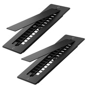 Safoner front view of aluminum floor register showing neat grill and benefit of durability