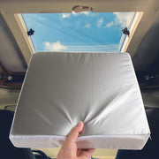 Safoner front view of 14x14 skylight cover showing full fit and light blocking benefit