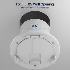 Safoner installed with a 50A plug inside cavity showing secure, protected fit