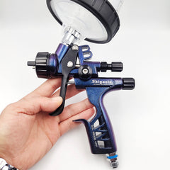 saigaole 600cc paint cup view showing capacity for longer painting runs