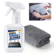 Saillong front packaging showing cleaner bottle and cloth for clear vinyl clarity