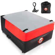 Sailnovo front view showing full cargo bag protecting gear in shade