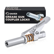 Saker coupler front view showing locking jaws and sturdy body for reliable grip