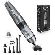 Saker mini handheld vacuum front view showing compact design and portability