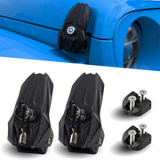 Salahii front latches shown mounted and ready for quick upgrade benefit security