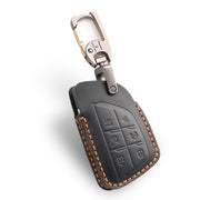 SAMGCHI front view black key fob cover showing precise fit and protection