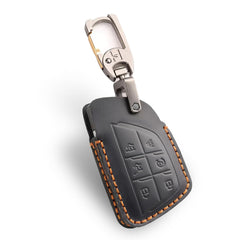 SAMGCHI front view black key fob cover showing precise fit and protection