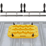 SAMOUT front view of universal mount kit showing all components and durable finish