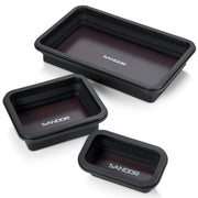 SANDOR front view three trays expanded showing organized parts and quick access