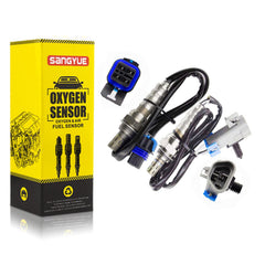 Sangyue front packaging showing the two O2 sensors and guarantee benefit