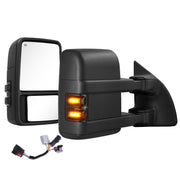 Sanooer front-mounted towing mirror on Super Duty for wider rear view
