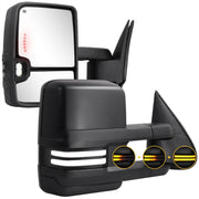Sanooer front view pair showing textured black housing and dual mirrors, improves towing safety