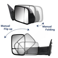Sanooer mirror glass closeup showing heated glass and clear reflection