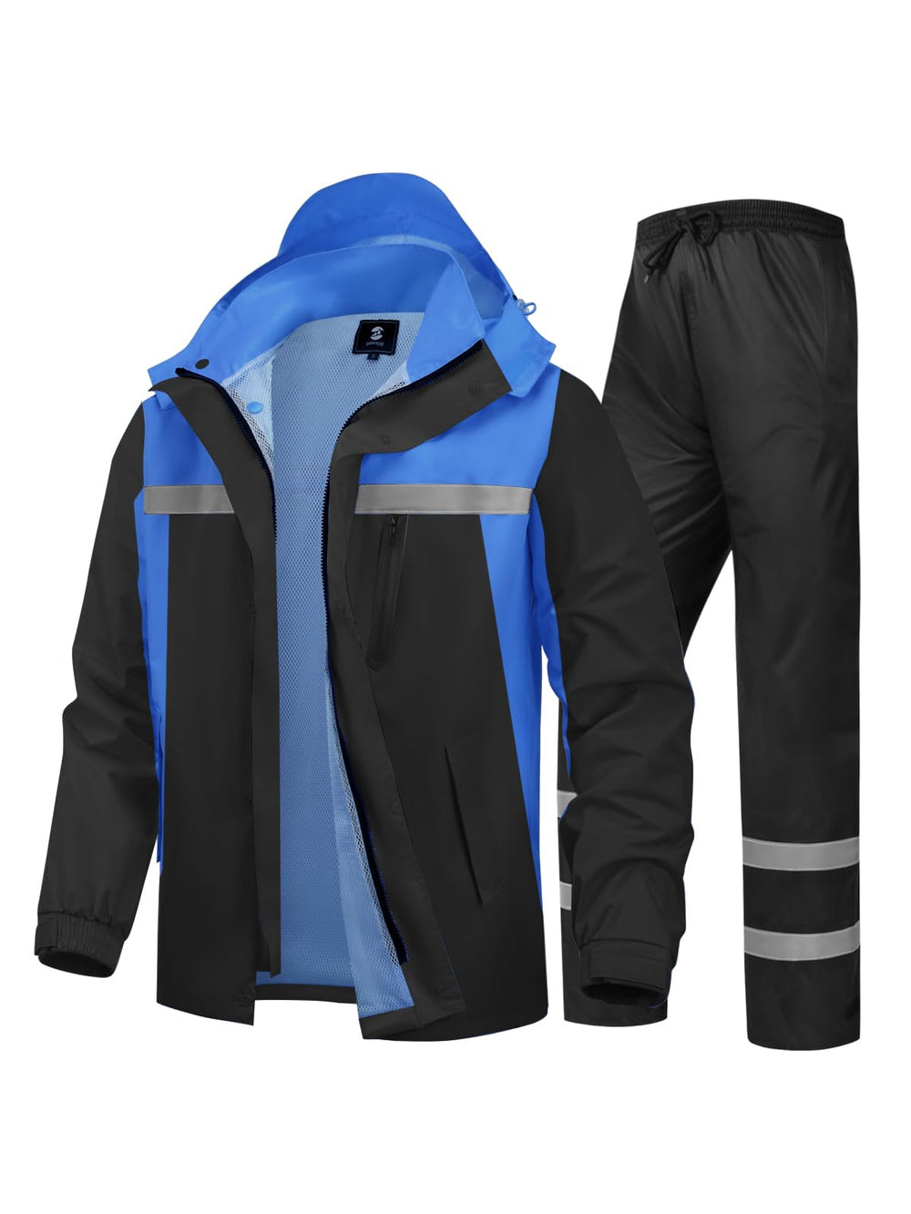 SaphiRose front view jacket and pants showing full set and safety design benefit