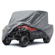 SAPUBK front view cover fitted on Kawasaki Mule showing full protection