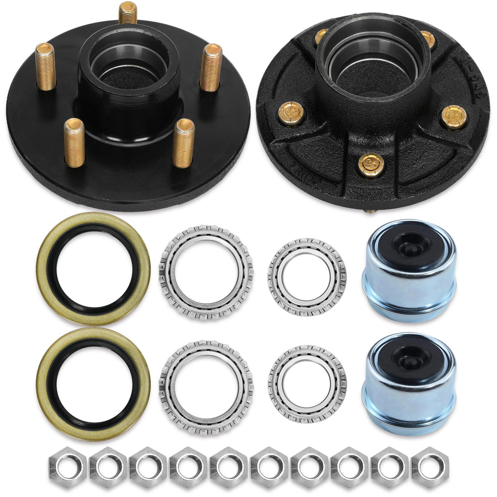 Saree 5-lug hub front view showing bolt pattern and finish for easy fit