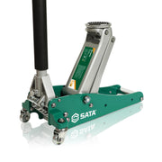 SATA front view of jack showing compact footprint and portability benefit